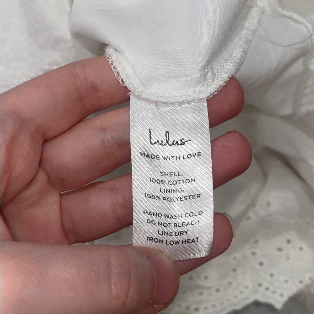 Lulus white tiered midi dress - Picture 5 of 5